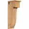 Ekena Millwork Del Monte Smooth Corbel w/Backplate, Western Red Cedar, 7 1/2"W x 10"D x 26"H COR08X10X26DEL01SWR - alternate 1